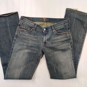 Seven 7 for all mankind distressed bootcut jeans